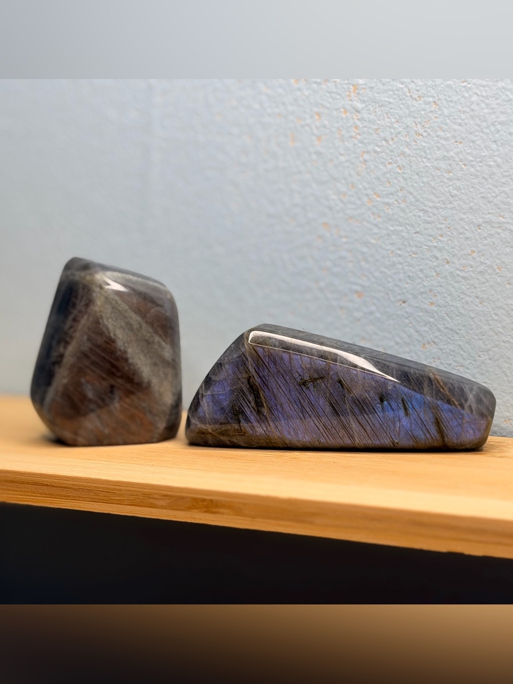 #002 Polished Labradorite Display Stones - Blue Flash